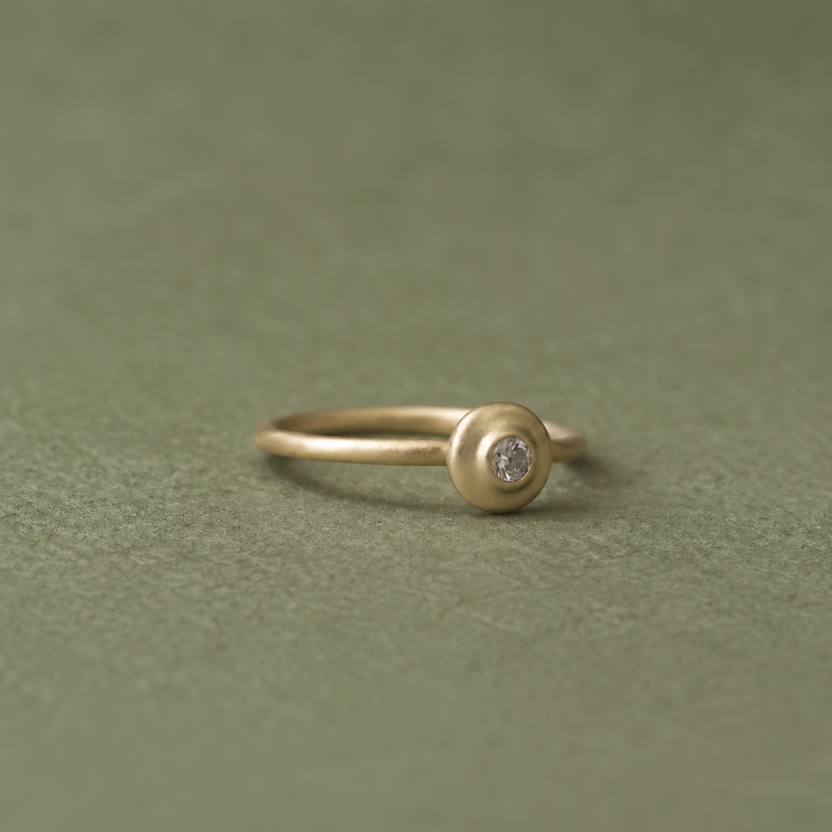 Riverstone Stacking Ring, 14k