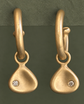 Memory Charm Hoops, 14K