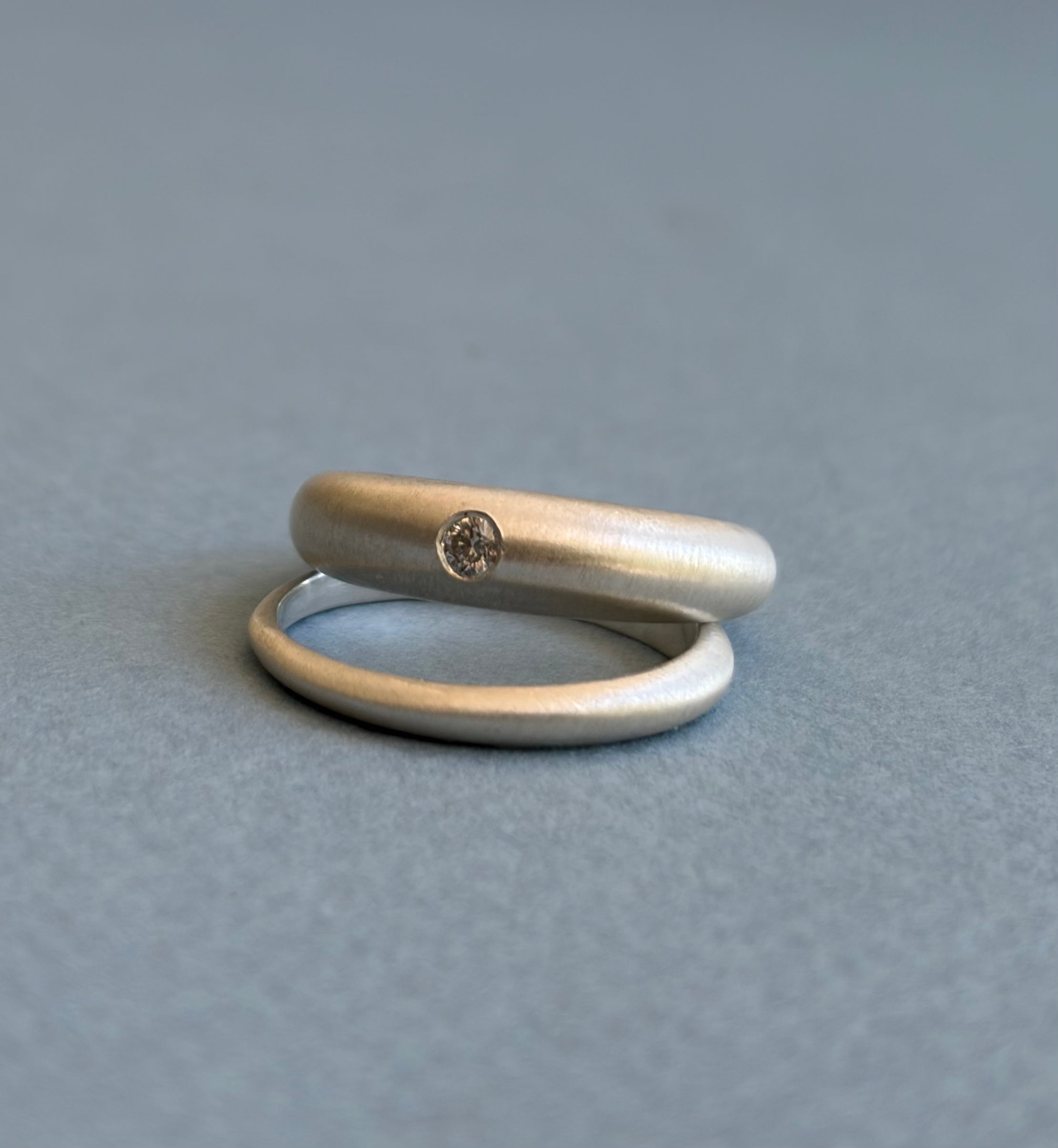 Dome Ring Set, Sterling Silver