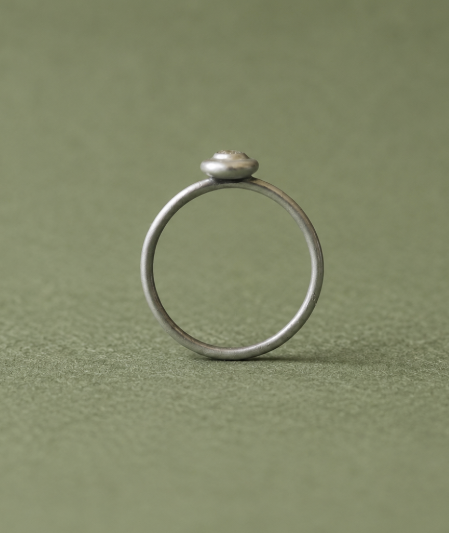 Riverstone Stacking Ring, Sterling Silver