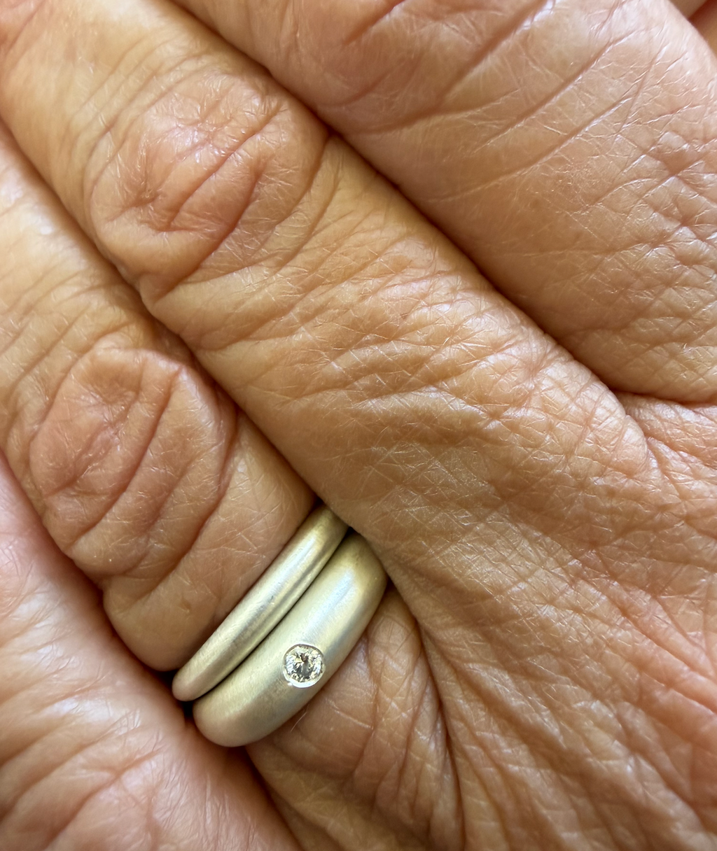 Dome Ring Set, Sterling Silver