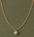 Riverstone Necklace, 14k