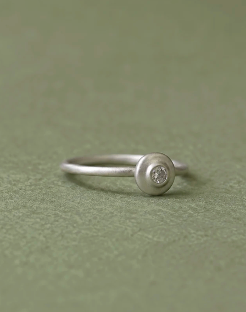 Riverstone Stacking Ring, Sterling Silver