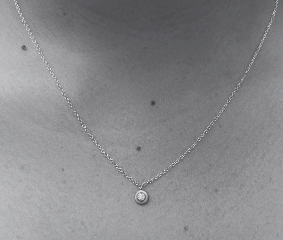Riverstone Necklace, Sterling Silver