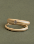 Dome Ring Set, 14k